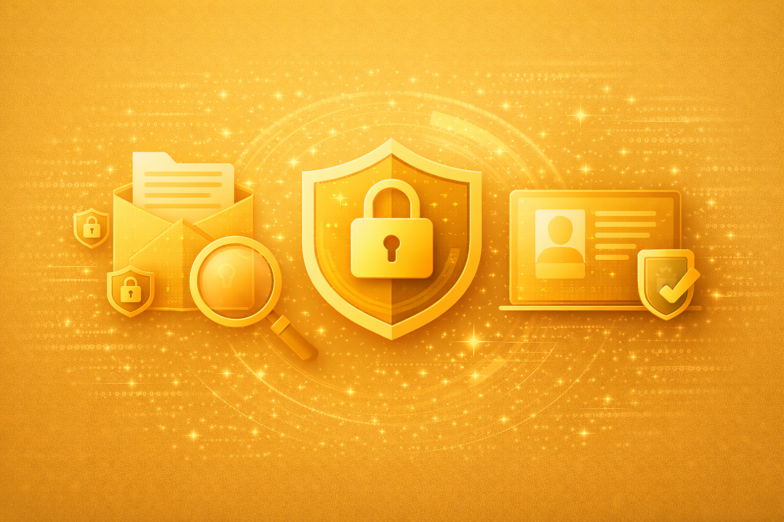 Illustration zum Thema Datenschutz.